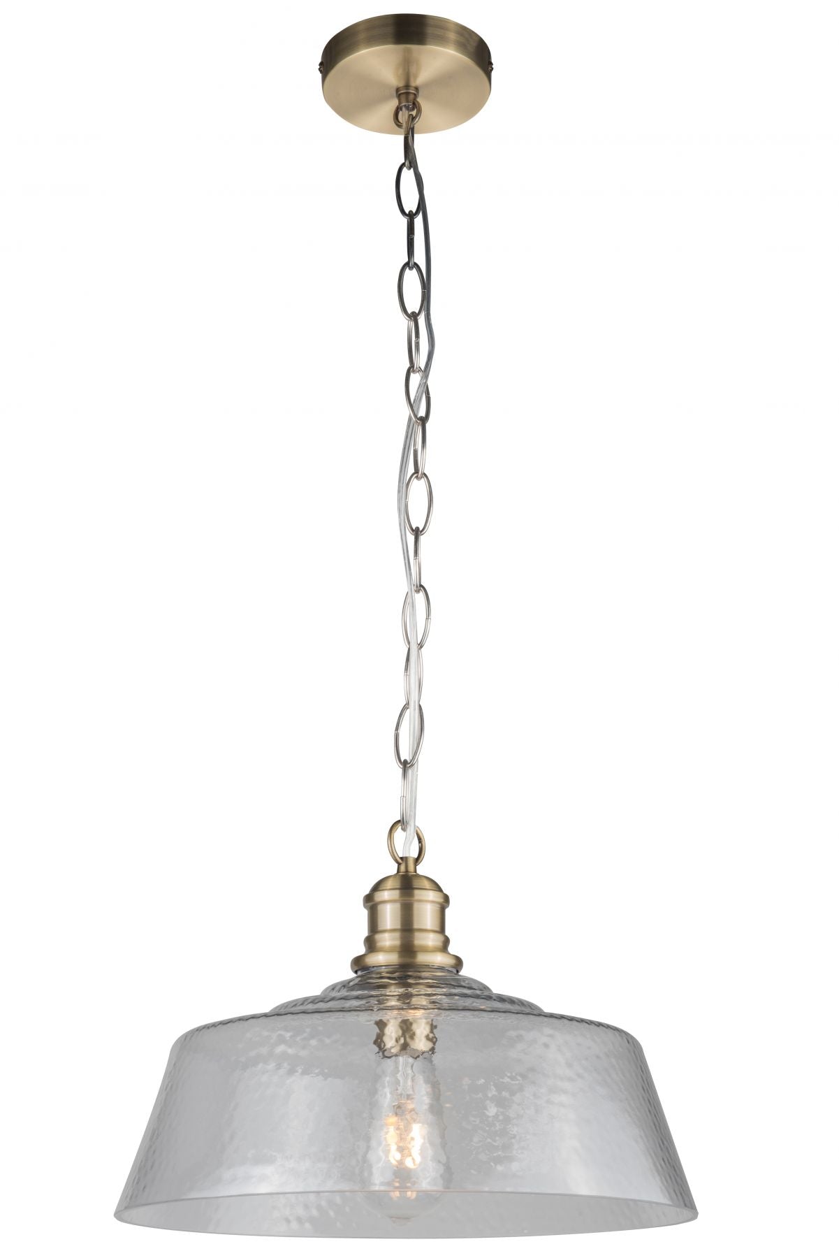 Magnalux Millar1 Light Pendant Antique Brass Part Number - MIL01AB