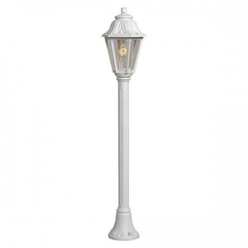 Magnalux Mizar/Anna White Clear E27 6W Post Light Part Number - MIZAR/ANNAWH