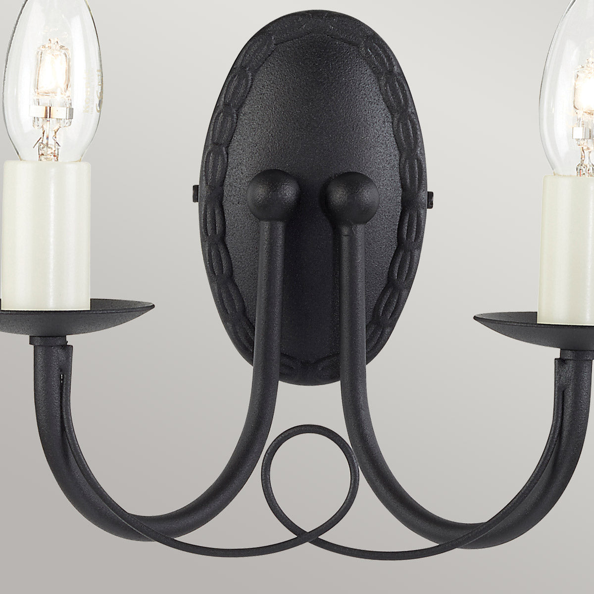 Elstead Lighting Wall Light from the Minster range. Minster 2 Light Wall Light Product Code = MN2-BLACK
