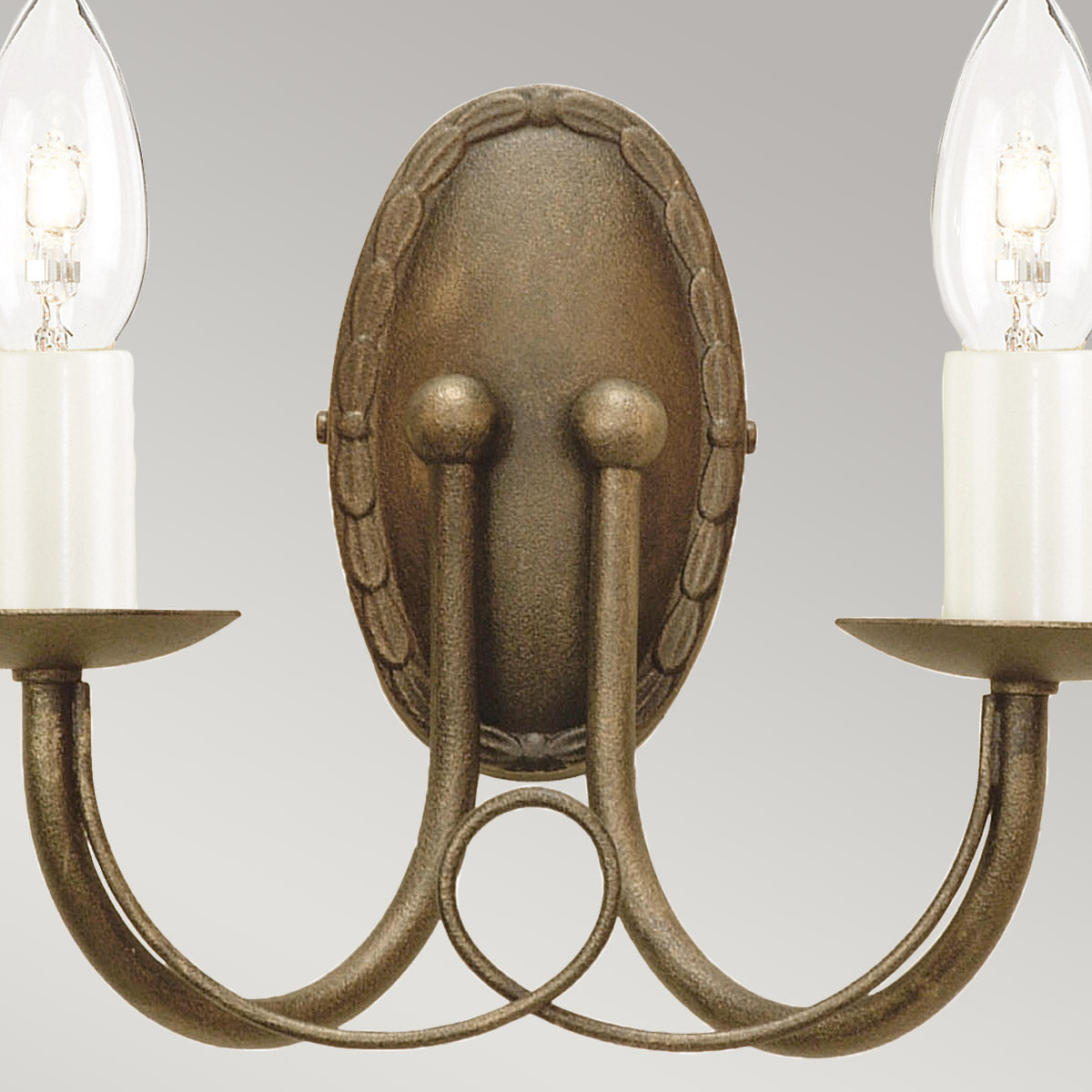 Elstead Lighting Wall Light from the Minster range. Minster 2 Light Wall Light Product Code = MN2-BLK-GOLD