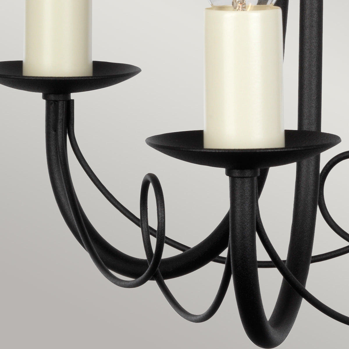 Elstead Lighting Chandelier from the Minster range. Minster 3 Light Chandelier Product Code = MN3-BLACK