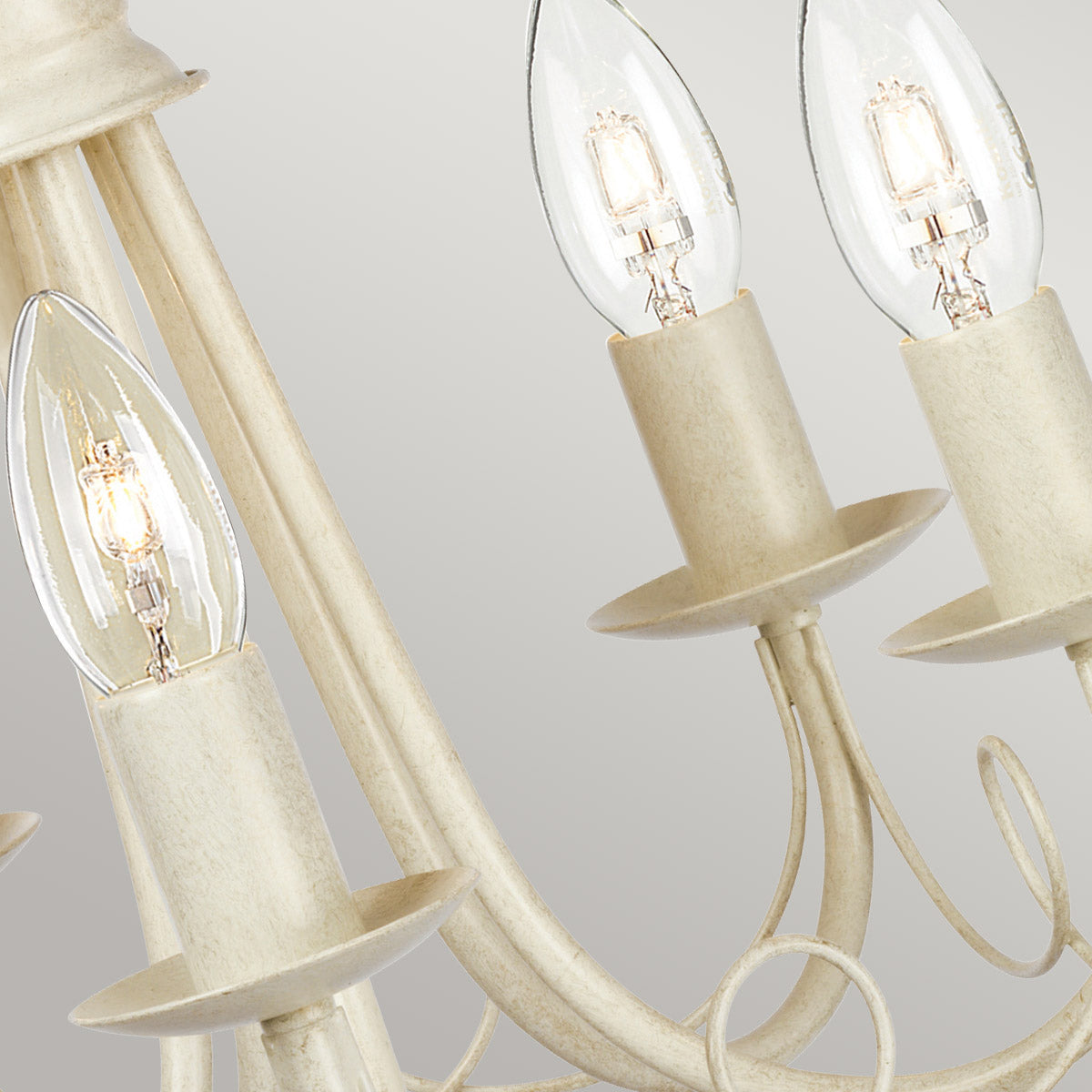 Elstead Lighting Chandelier from the Minster range. Minster 5 Light Chandelier Product Code = MN5-IV-GOLD