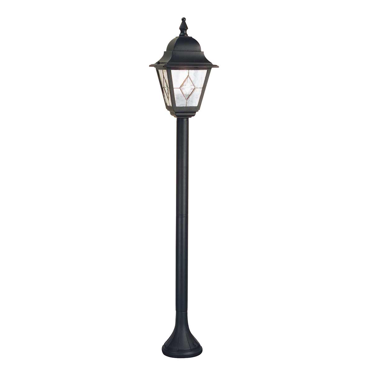 Elstead Lighting Pillar Lantern from the Norfolk range. Norfolk 1 Light Pillar Lantern Product Code = NR4-BLK
