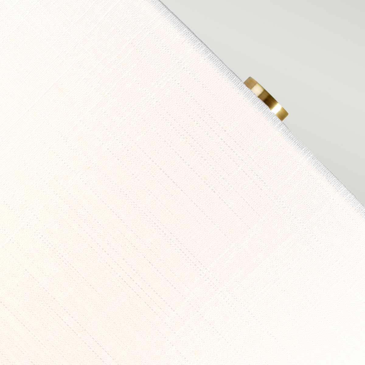 Elstead Lighting Table Lamp from the Orb range. Orb 1 Light Table Lamp (Complete with White Shade) Product Code = ORB-CLEAR-AB-WHT