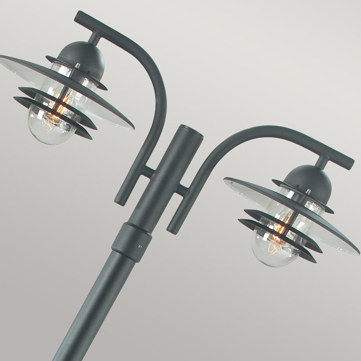 Norlys Oslo 2 Light Lamp Post - Black OS6-BLACK-C