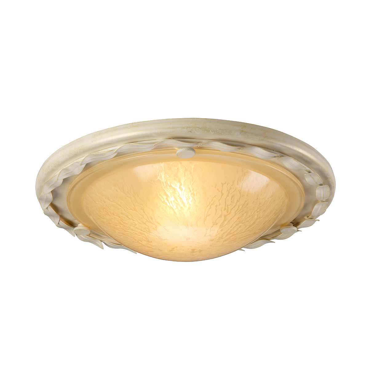 Elstead Lighting Ceiling Flush from the Olivia range. Olivia 1 Light Flush Product Code = OV-F-IV-GOLD