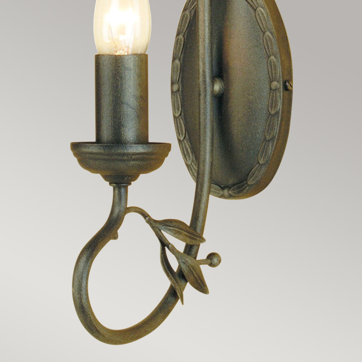 Elstead Lighting Wall Light from the Olivia range. Olivia 1 Light Wall Light Product Code = OV1-BLK-GOLD