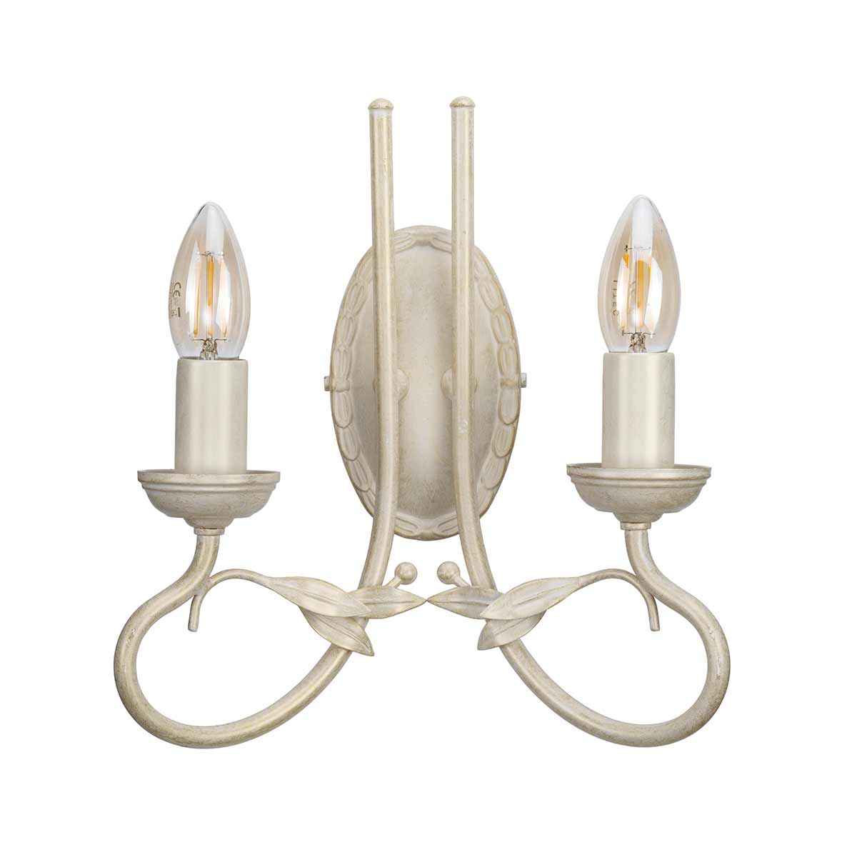 Elstead Lighting Wall Light from the Olivia range. Olivia 2 Light Wall Light Product Code = OV2-IVORY-GOLD