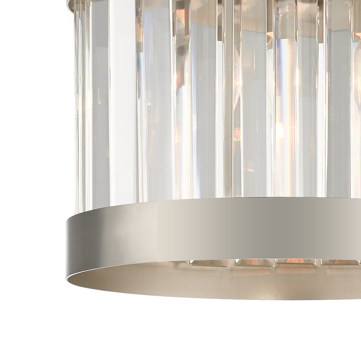 Magnalux Pandora 1 Light Crystal Pendant Satin Chrome Part Number - PAN01SC