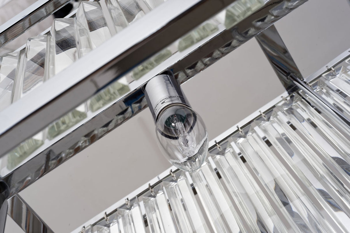 Magnalux Pandora 5 Light Long Crystal Bar Pendant Polished Chrome Part Number - PAN05CHB