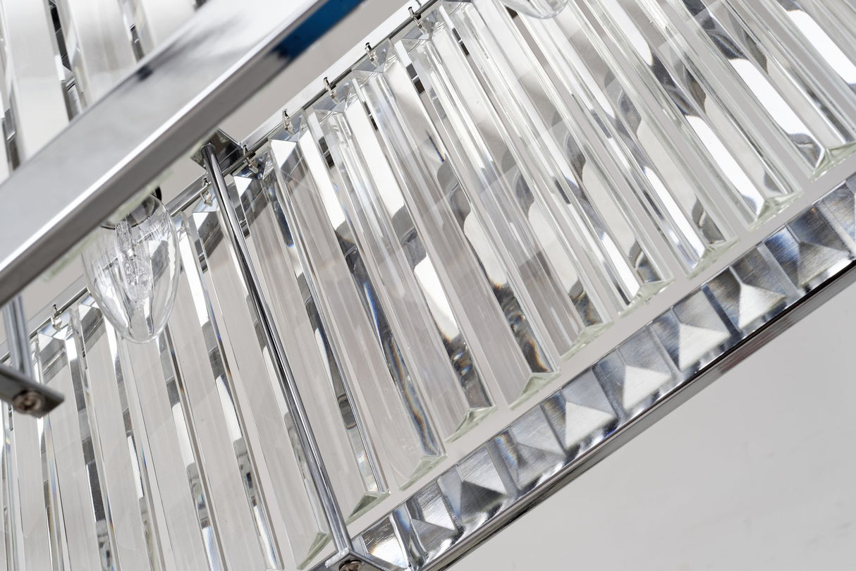 Magnalux Pandora 5 Light Long Crystal Bar Pendant Polished Chrome Part Number - PAN05CHB