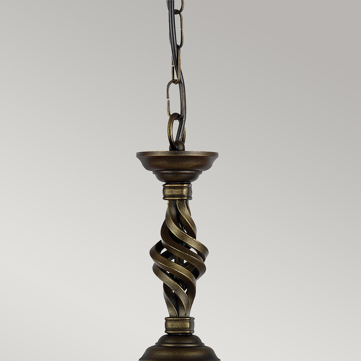 Elstead Lighting Pendant from the Pembroke range. Pembroke 1 Light Pendant Product Code = PB-P-BLK-GOLD