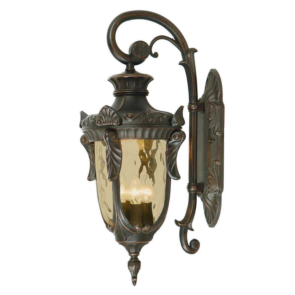 Elstead Lighting Outdoor Wall Light from the Philadelphia range. Philadelphia 3 Light Large Down Wall Lantern Product Code = PH2-L-OB