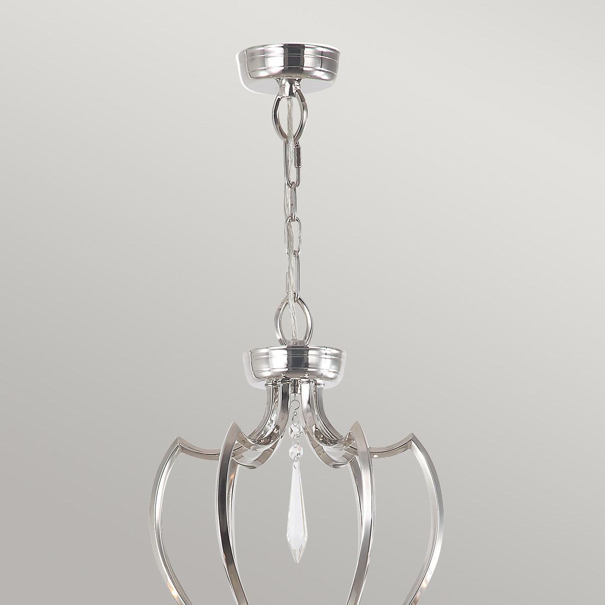 Elstead Lighting Chandelier from the Pimlico range. Pimlico 6 Light Chandelier - Polished Nickel Product Code = PM6-PN