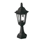 Elstead Lighting Pedestal Lantern from the Parish Mini range. Parish Mini 1 Light Pedestal Lantern Product Code = PRM4-BLACK