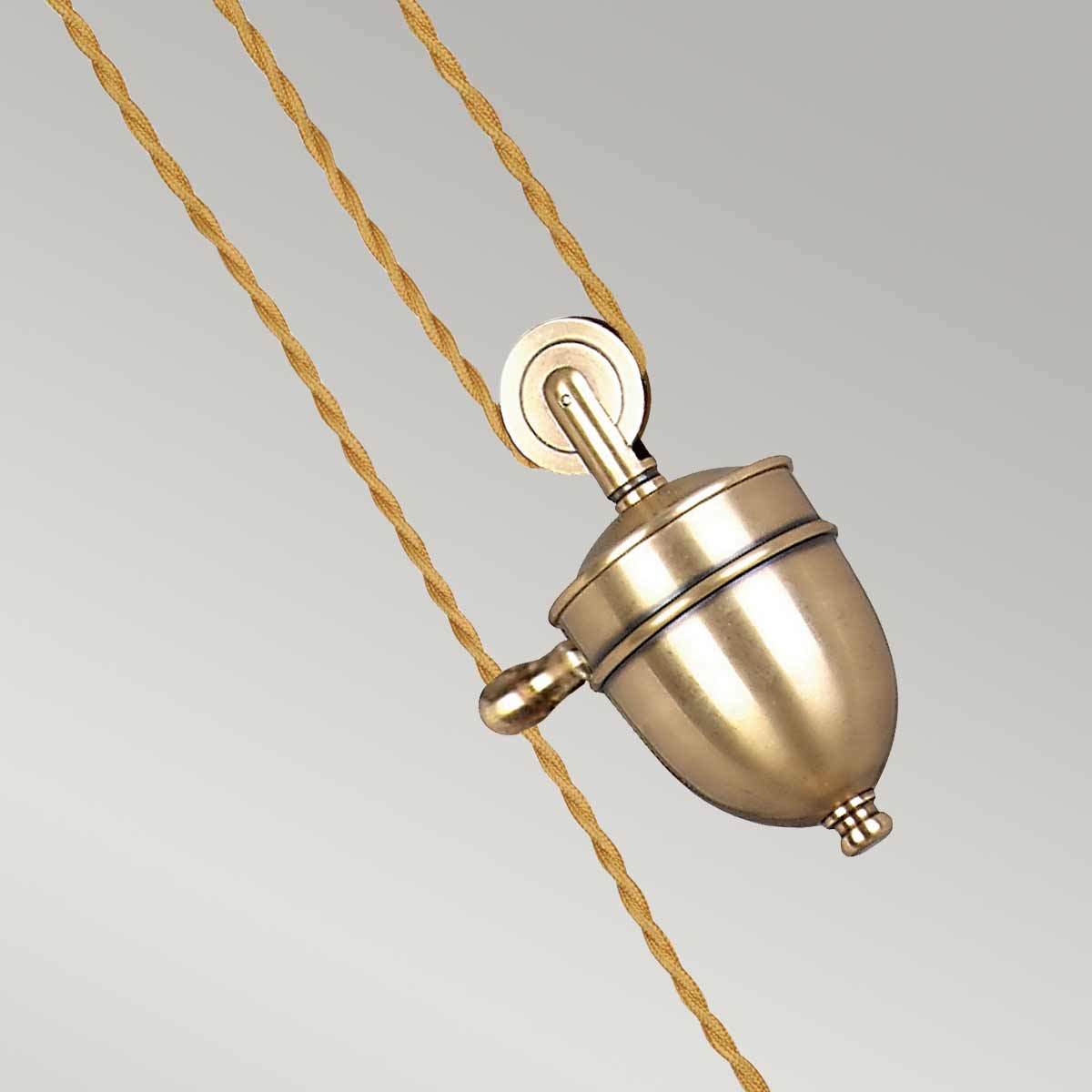 Elstead Lighting Pendant from the Provence range. Provence 1 Light Rise and Fall Pendant Product Code = PV-P-AGB