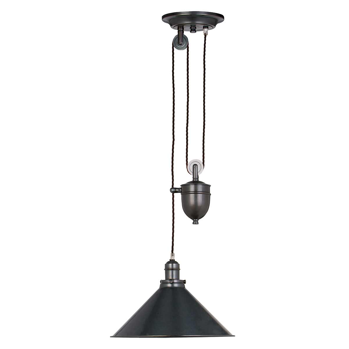 Elstead Lighting Pendant from the Provence range. Provence 1 Light Rise and Fall Pendant Product Code = PV-P-OB
