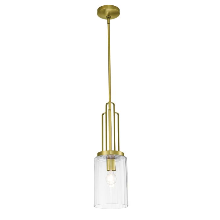 Elstead Lighting Quintiesse Collection Kimrose 1 Light Mini Pendant from the Kimrose range. Part Number - QN-KIMROSE-MP-BNB