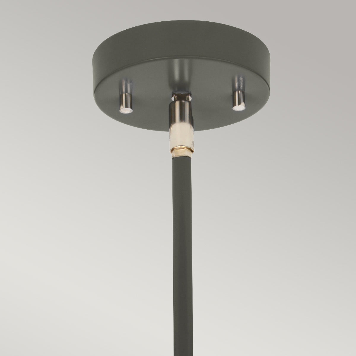 Elstead Lighting Chandelier from the Quinto range. Quinto 6 Light Chandelier - Dark Grey Polished Nickel Product Code = QUINTO6-GPN