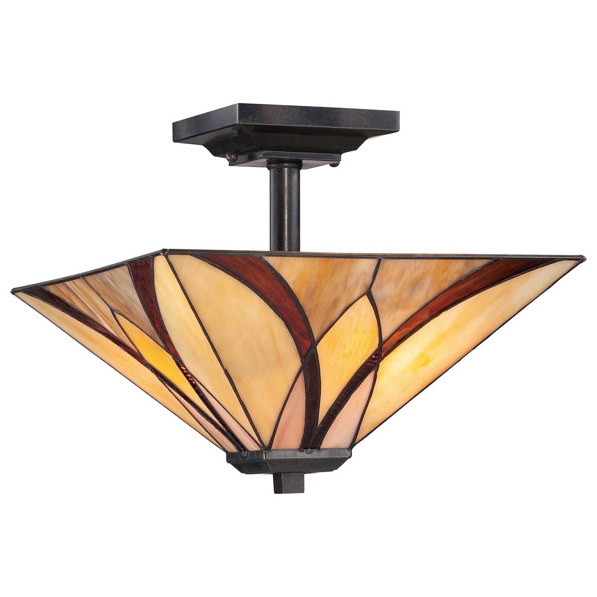 Quoizel Ceiling Semi-Flush from the Asheville range. Asheville 2 Light Semi-Flush Product Code = QZ-ASHEVILLE-SF