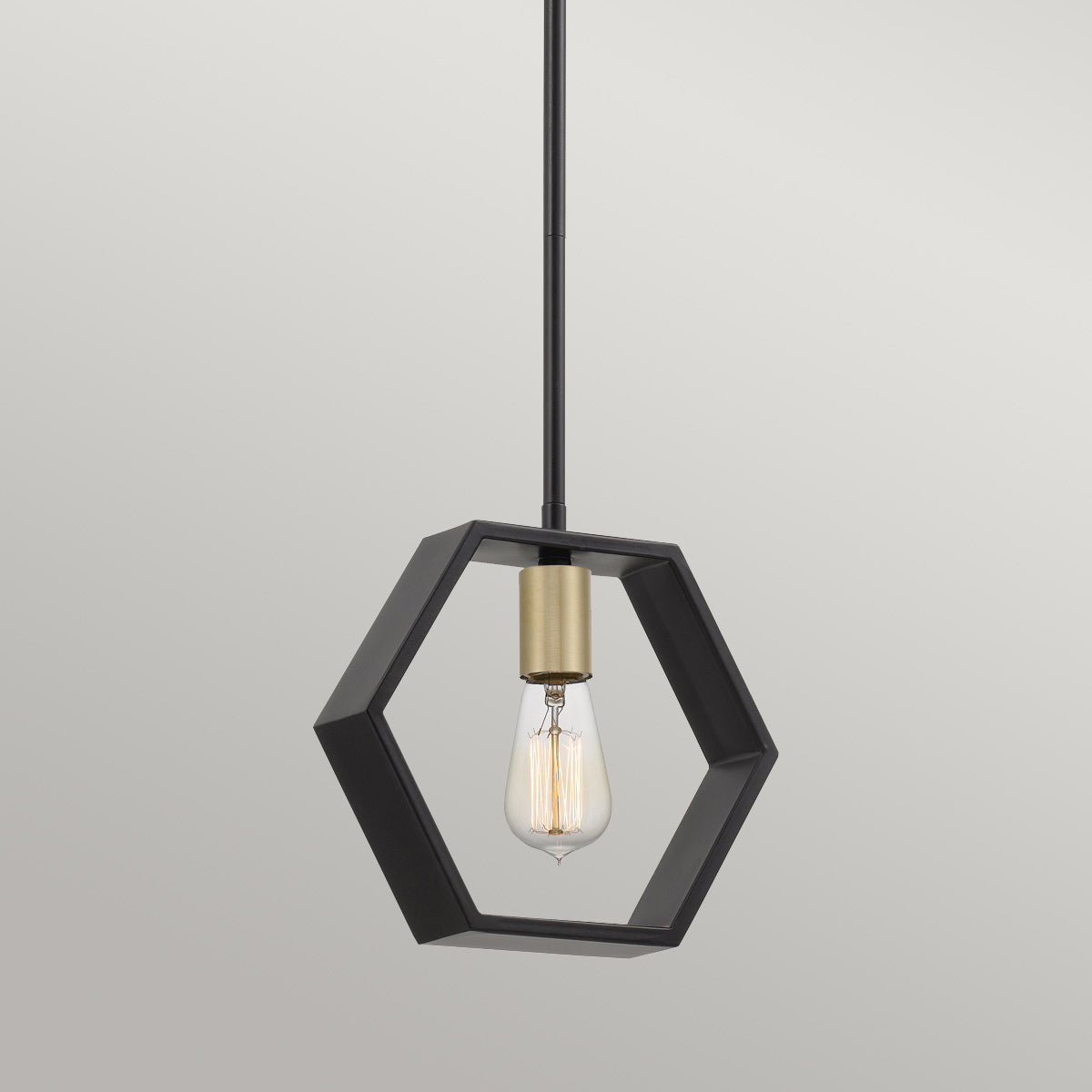 Quoizel Pendant from the Bismarck range. Bismarck 1 Light Mini Pendant Product Code = QZ-BISMARCK-MP-EK