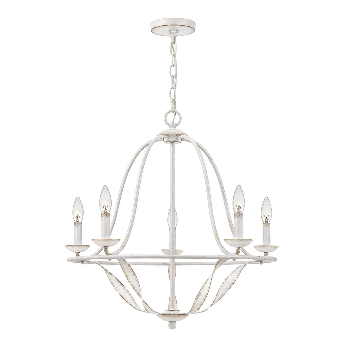Quoizel Chandelier from the Bradbury range. Bradbury 5 Light Chandelier Product Code = QZ-BRADBURY5-AWH