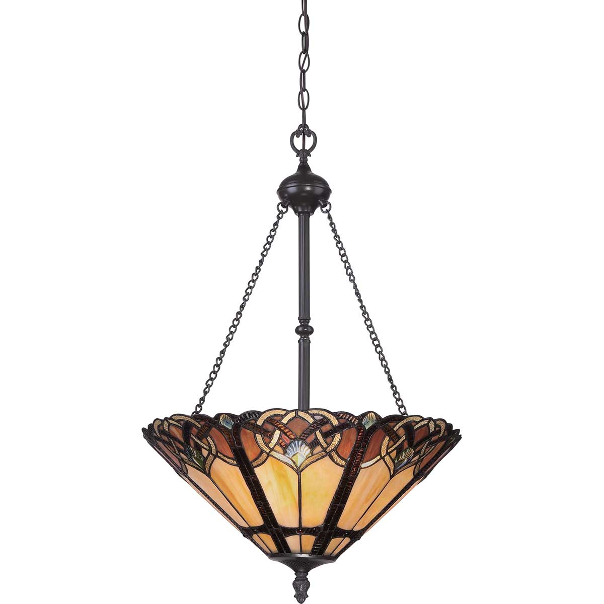 Quoizel Pendant from the Cambridge range. Cambridge 3 Light Pendant Product Code = QZ-CAMBRIDGE-P