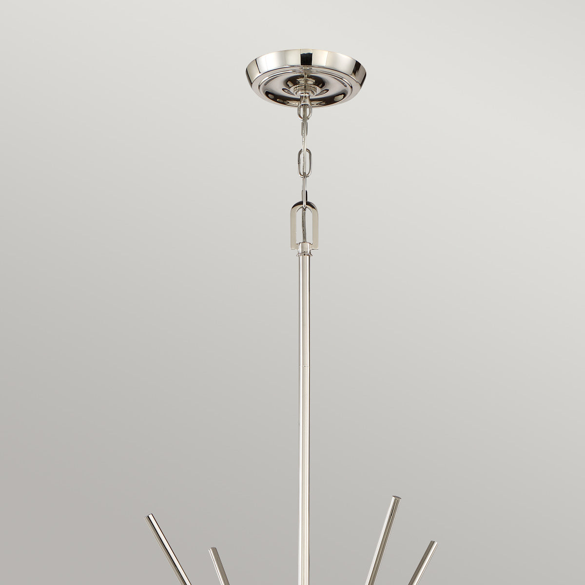 Quoizel Chandelier from the Carnegie range. Carnegie 8 Light Chandelier - Imperial Silver Product Code = QZ-CARNEGIE8-IS