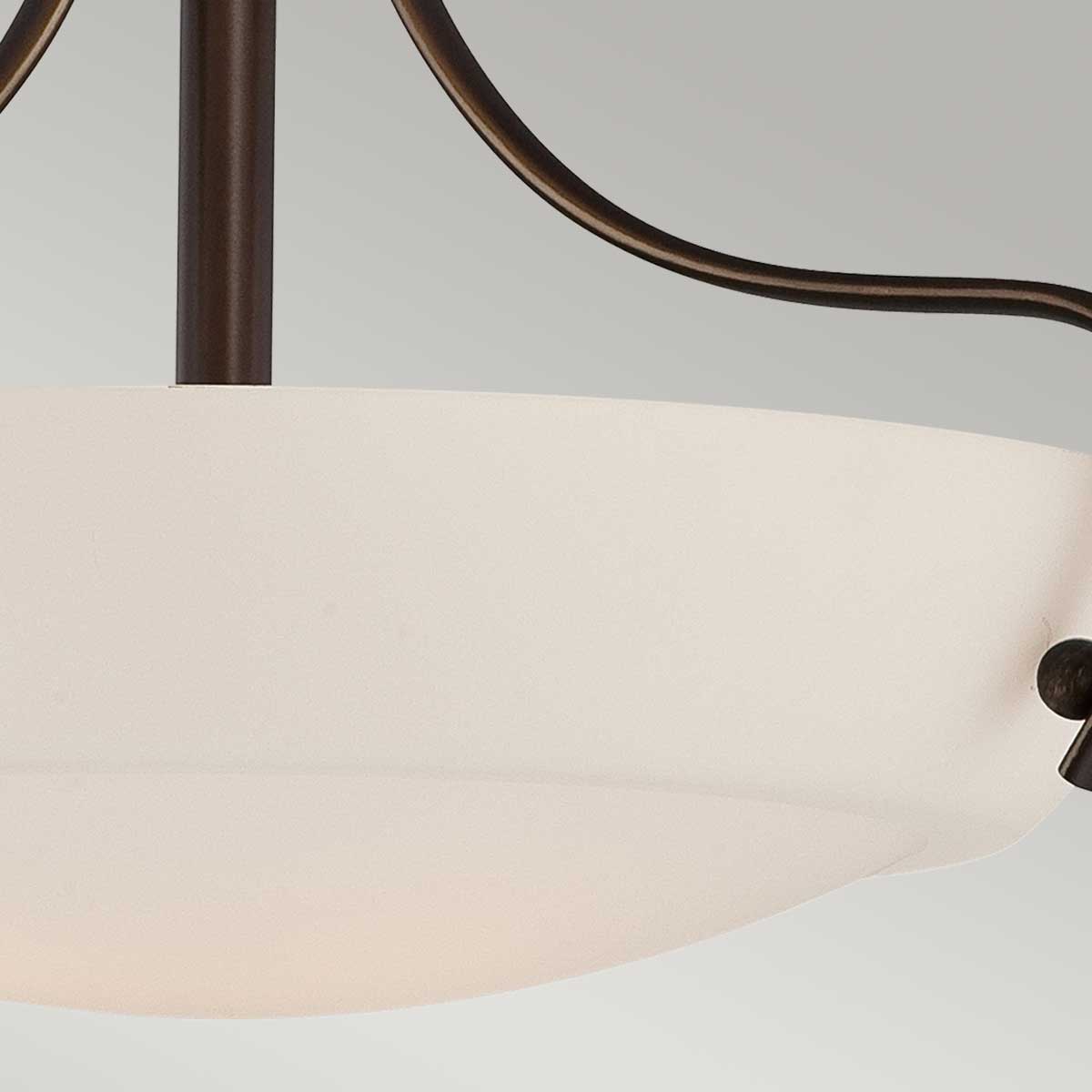 Quoizel Ceiling Semi-Flush from the Chantilly range. Chantilly 3 Light Semi-Flush Light Product Code = QZ-CHANTILLY-SF3