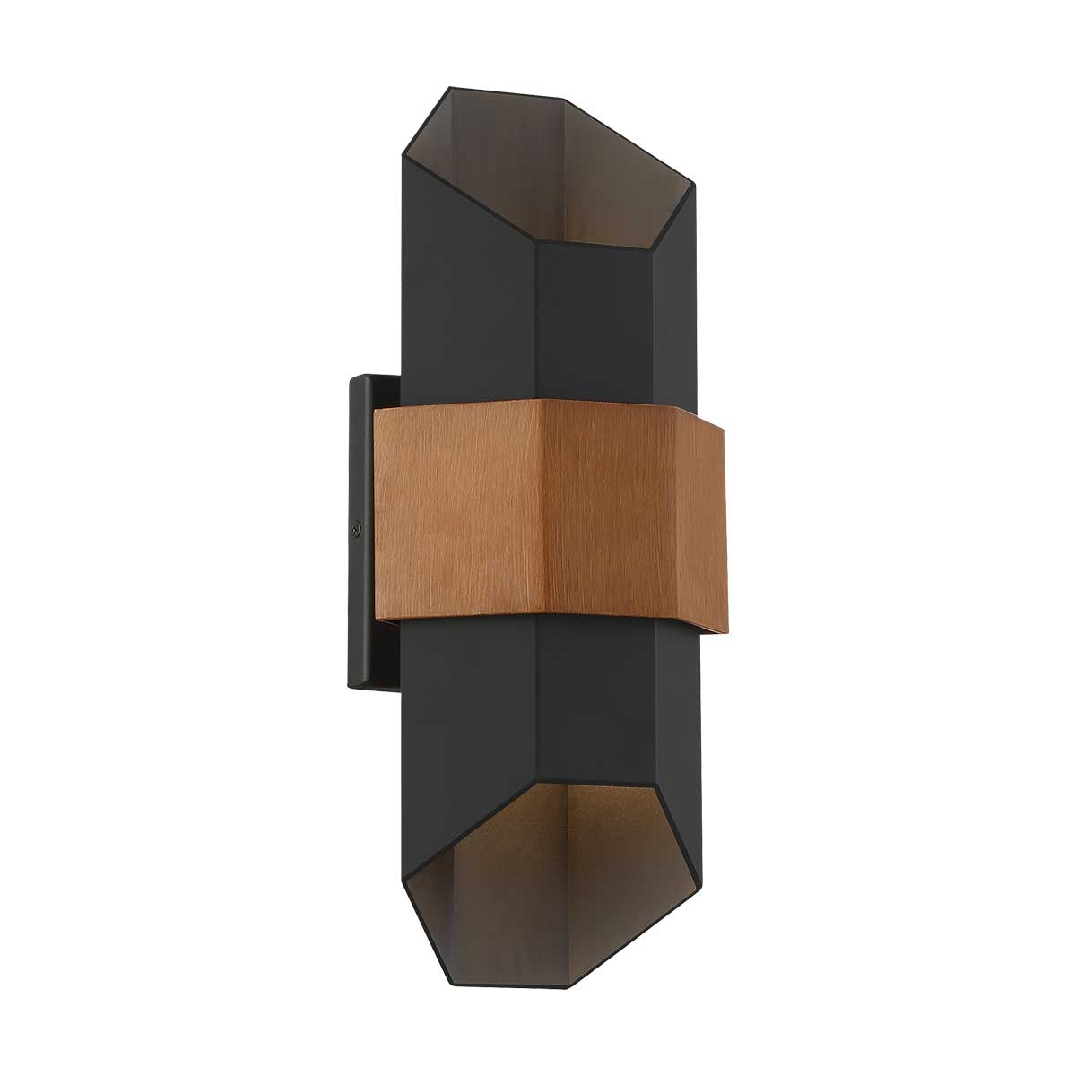 Quoizel Outdoor Wall Light from the Chasm range. Chasm LED Wall Lantern - Medium Product Code = QZ-CHASM-M-BKW
