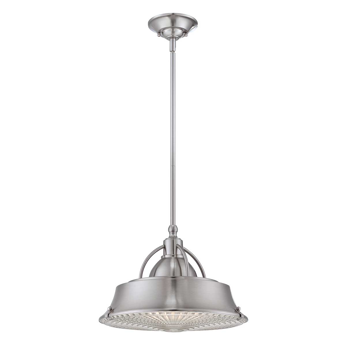 Quoizel Pendant from the Cody range. Cody 2 Light Pendant in Brushed Nickel Product Code = QZ-CODY-P-M-BN