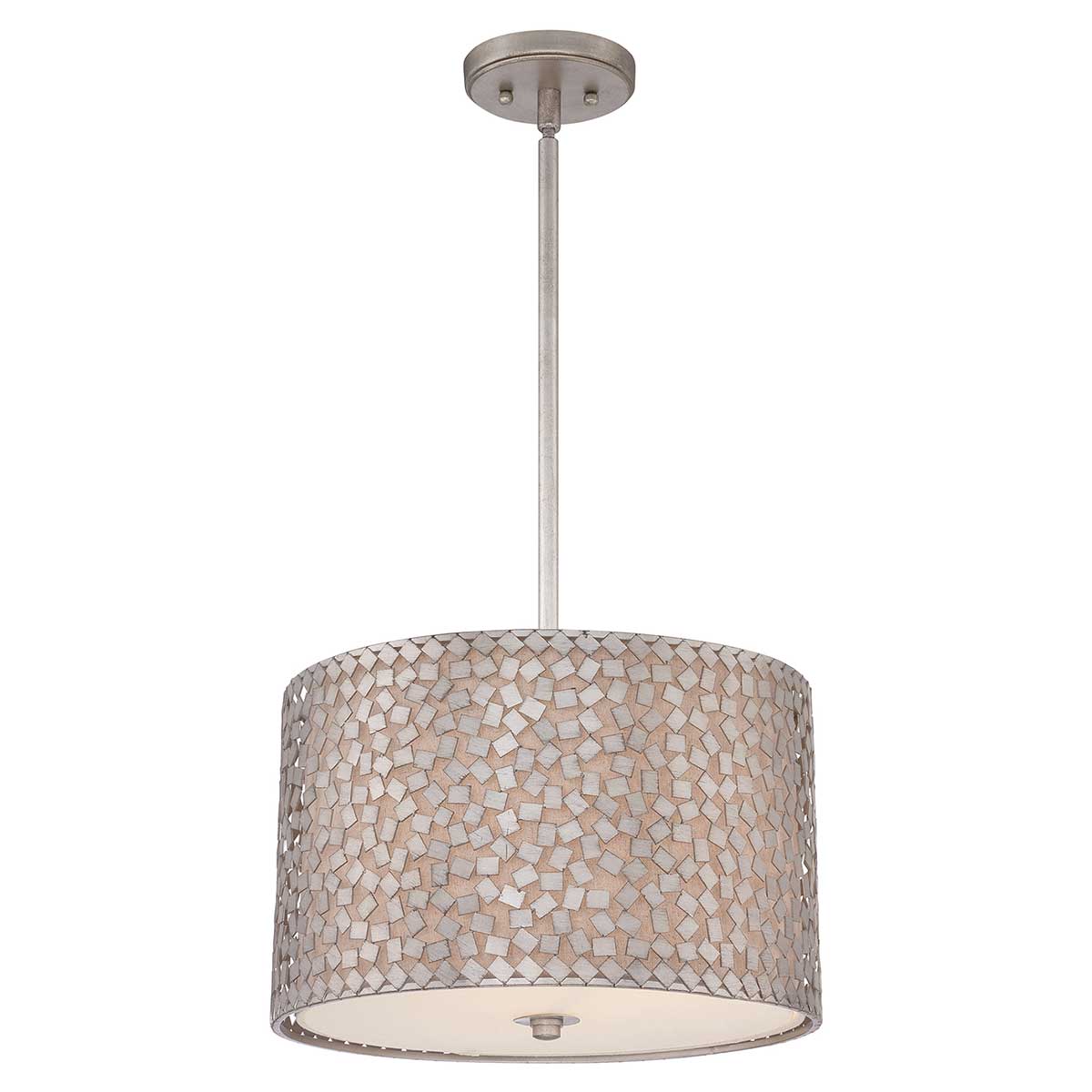 Quoizel Pendant from the Confetti range. Confetti 3 Light Medium Pendant Product Code = QZ-CONFETTI-P-M