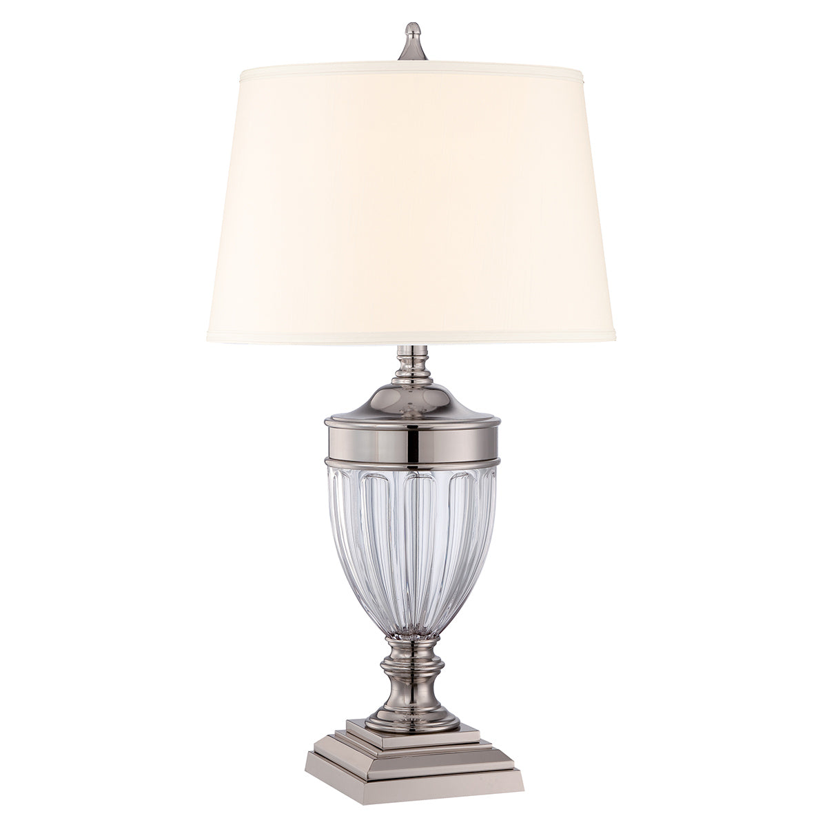 Quoizel Table Lamp from the Dennison range. Dennison 1 Light Table Lamp - Polished Nickel Product Code = QZ-DENNISON-PN