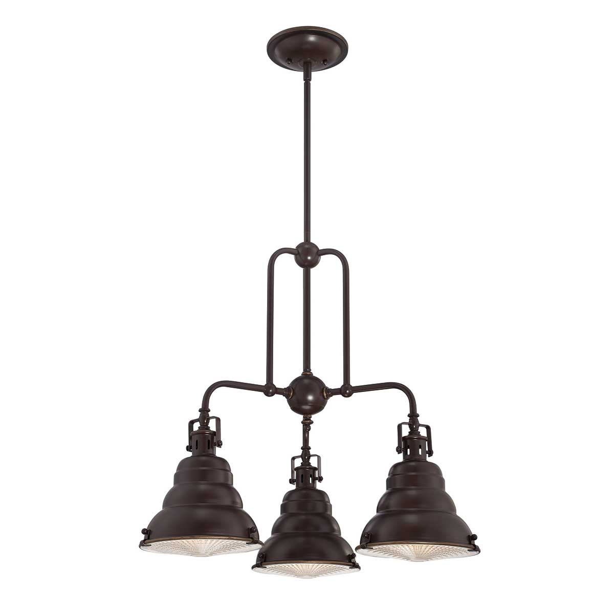 Quoizel Chandelier from the Eastvale range. Eastvale 3 Light Chandelier Product Code = QZ-EASTVALE3