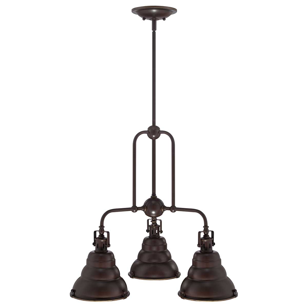 Quoizel Chandelier from the Eastvale range. Eastvale 3 Light Chandelier Product Code = QZ-EASTVALE3