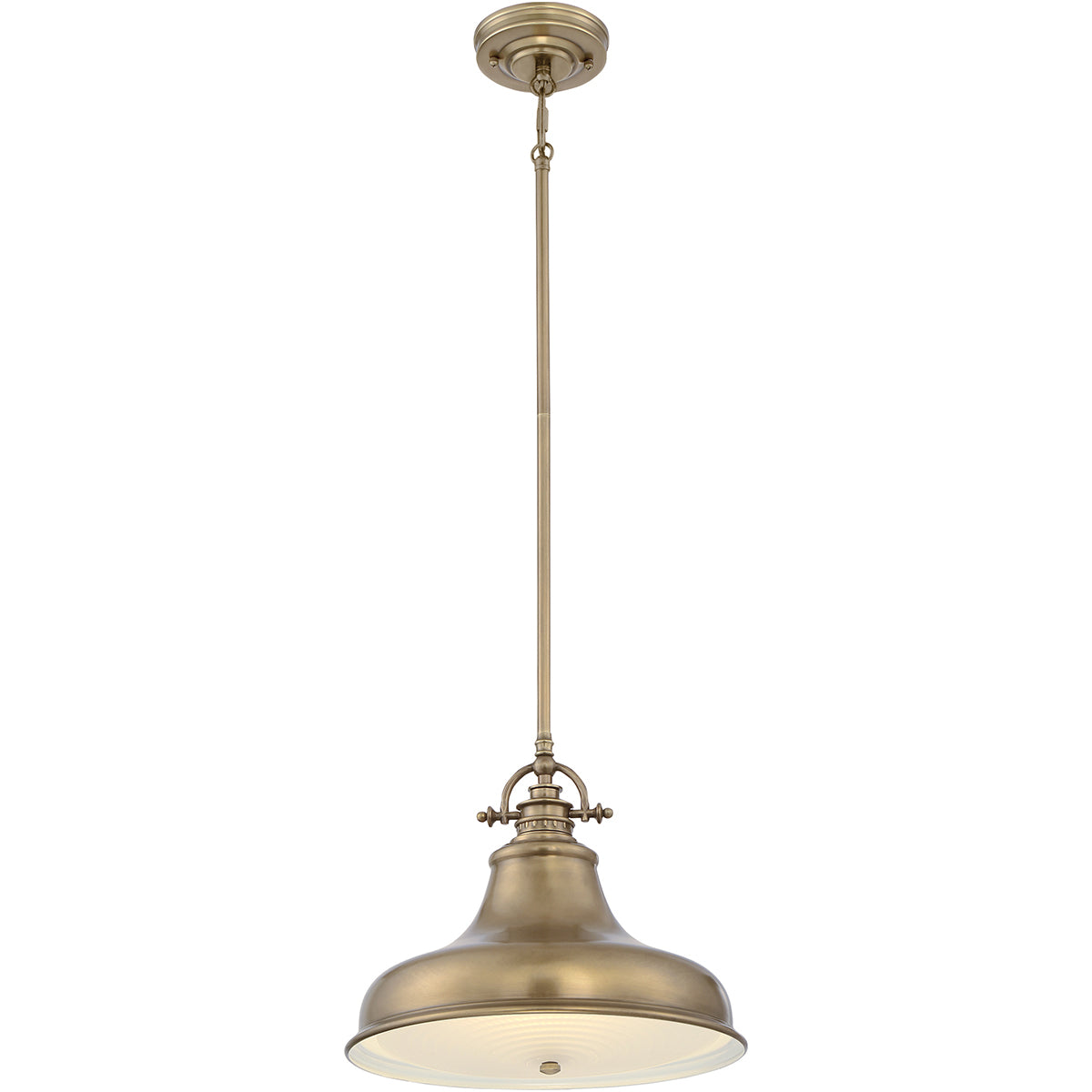 Quoizel Pendant from the Emery range. Emery 1 Light Medium Pendant Product Code = QZ-EMERY-P-M-WS