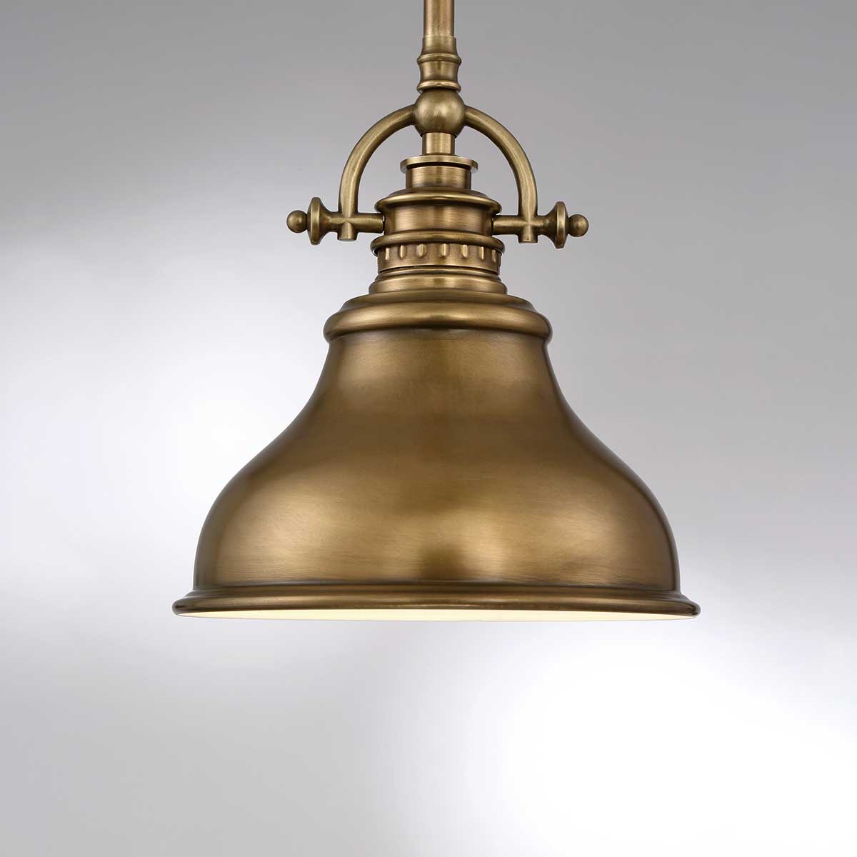 Quoizel Pendant from the Emery range. Emery 1 Light Mini Pendant Product Code = QZ-EMERY-P-S-WS