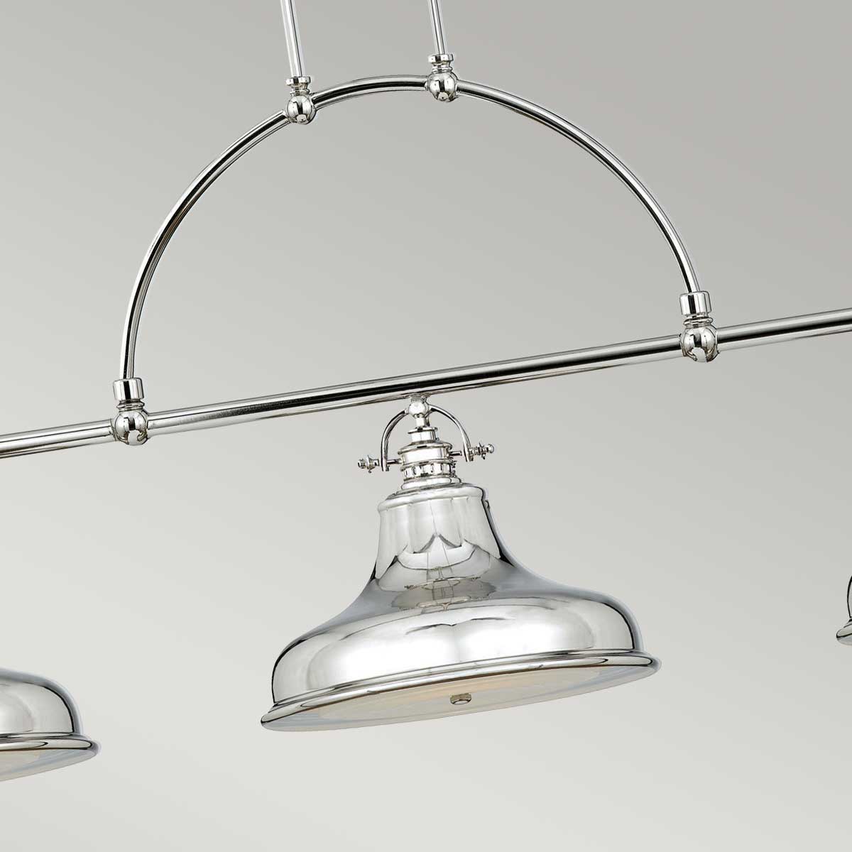 Quoizel Pendant from the Emery range. Emery 3 Light Island Light Product Code = QZ-EMERY3P-IS