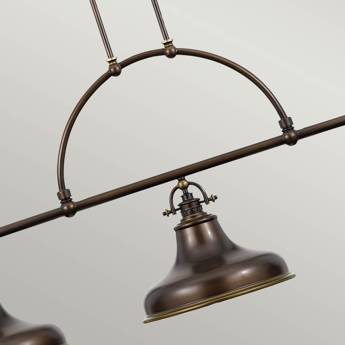 Quoizel Pendant from the Emery range. Emery 3 Light Island Light Product Code = QZ-EMERY3P-PN
