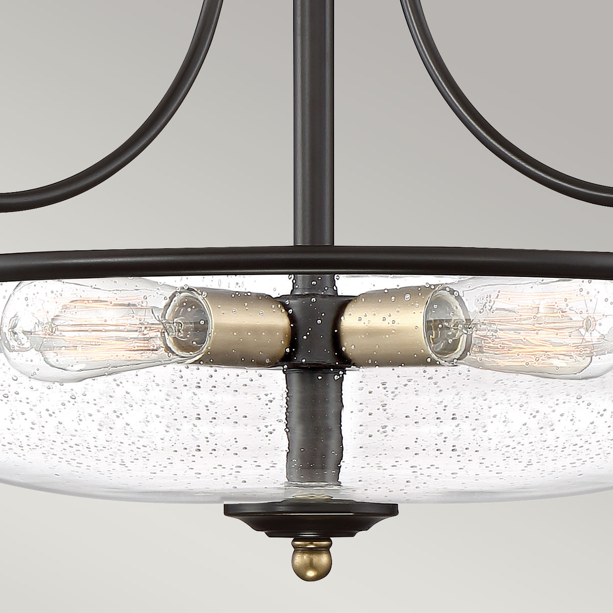 Quoizel Ceiling Semi-Flush from the Griffin range. Griffin 3 Light Semi-Flush Product Code = QZ-GRIFFIN-SFM-C-PNAB