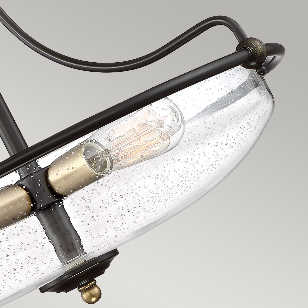 Quoizel Ceiling Semi-Flush from the Griffin range. Griffin 3 Light Semi-Flush Product Code = QZ-GRIFFIN-SFM-C-PNAB