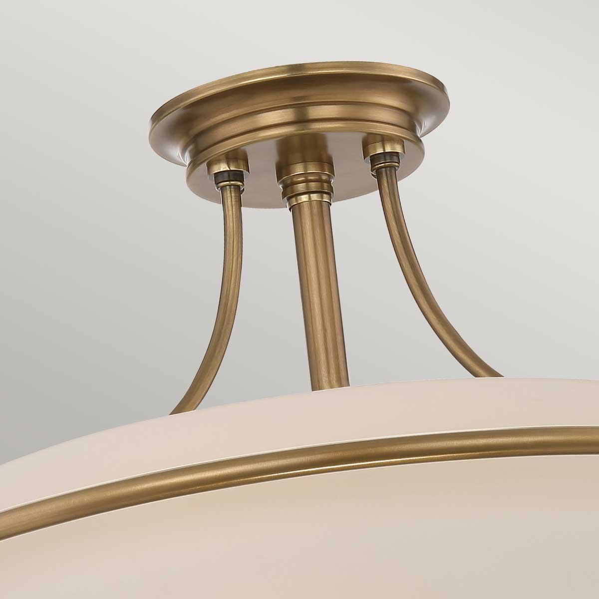 Quoizel Ceiling Semi-Flush from the Griffin range. Griffin 4 Light Semi-Flush Product Code = QZ-GRIFFIN-SFM-WS