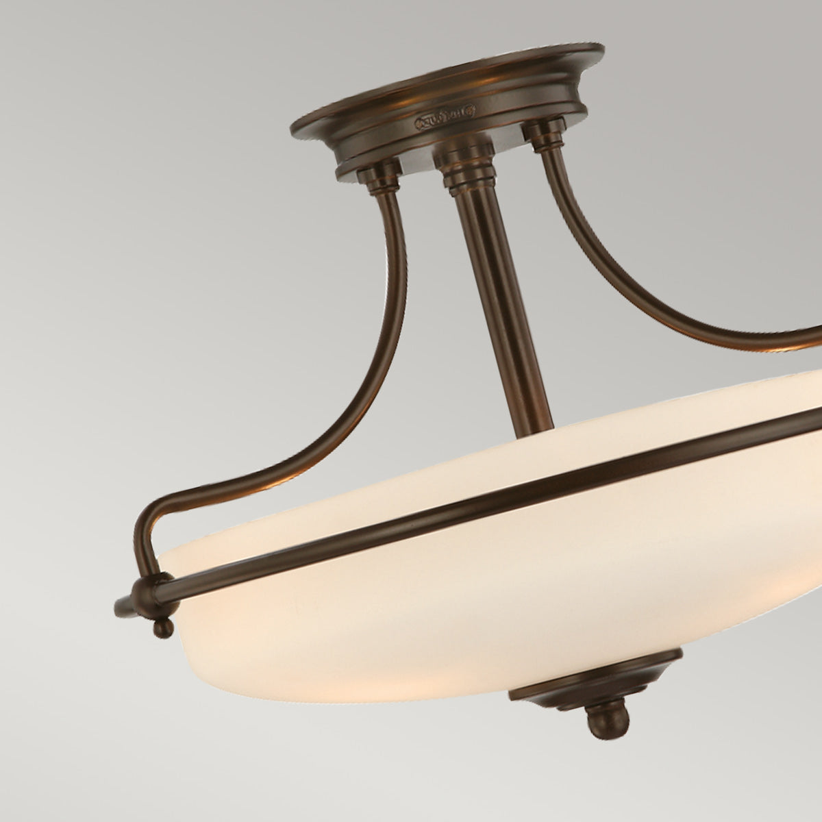 Quoizel Ceiling Semi-Flush from the Griffin range. Griffin 3 Light Semi-Flush Product Code = QZ-GRIFFIN-SFS-PN