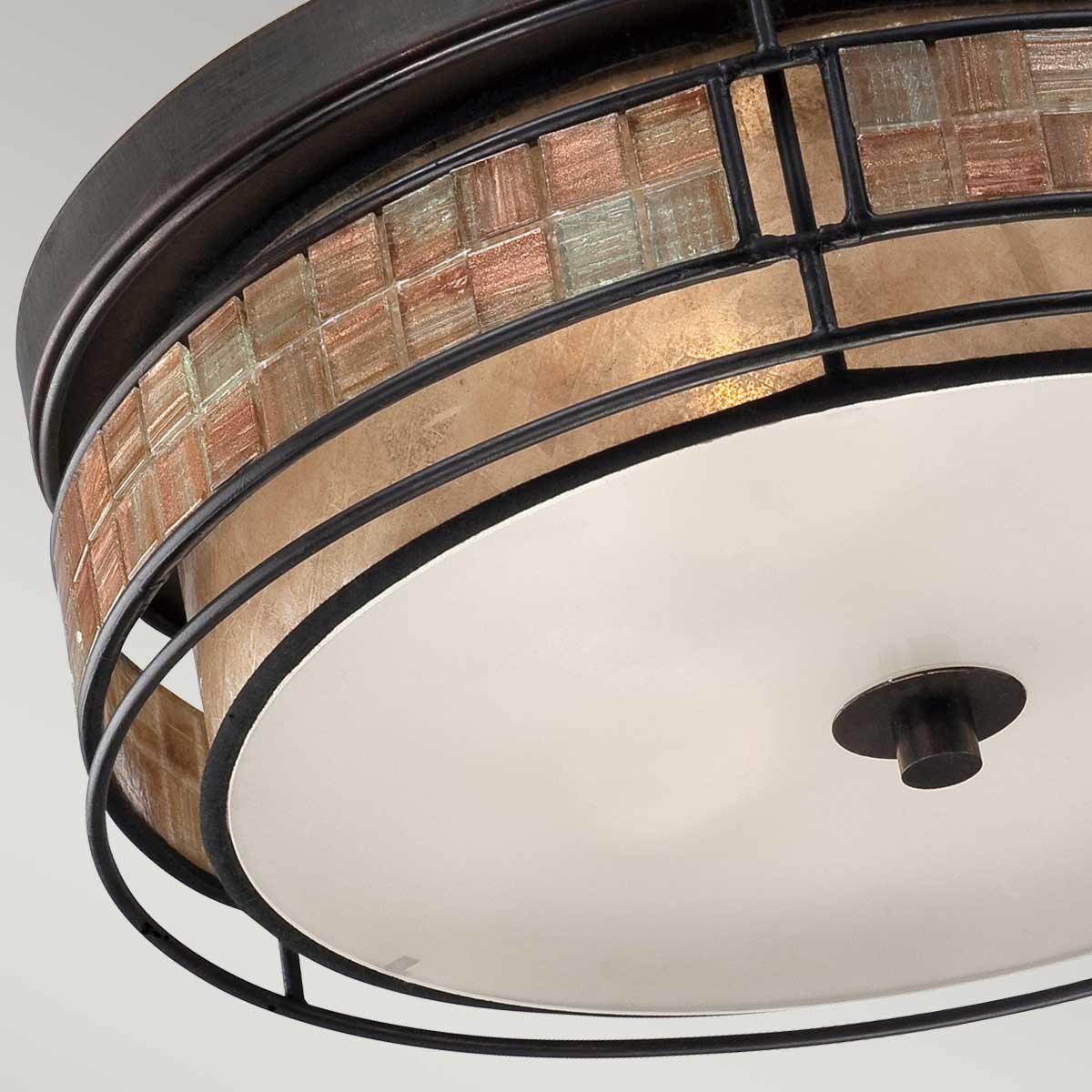 Quoizel Ceiling Flush from the Laguna range. Laguna 3 Light Large Flush Product Code = QZ-LAGUNA-F-L