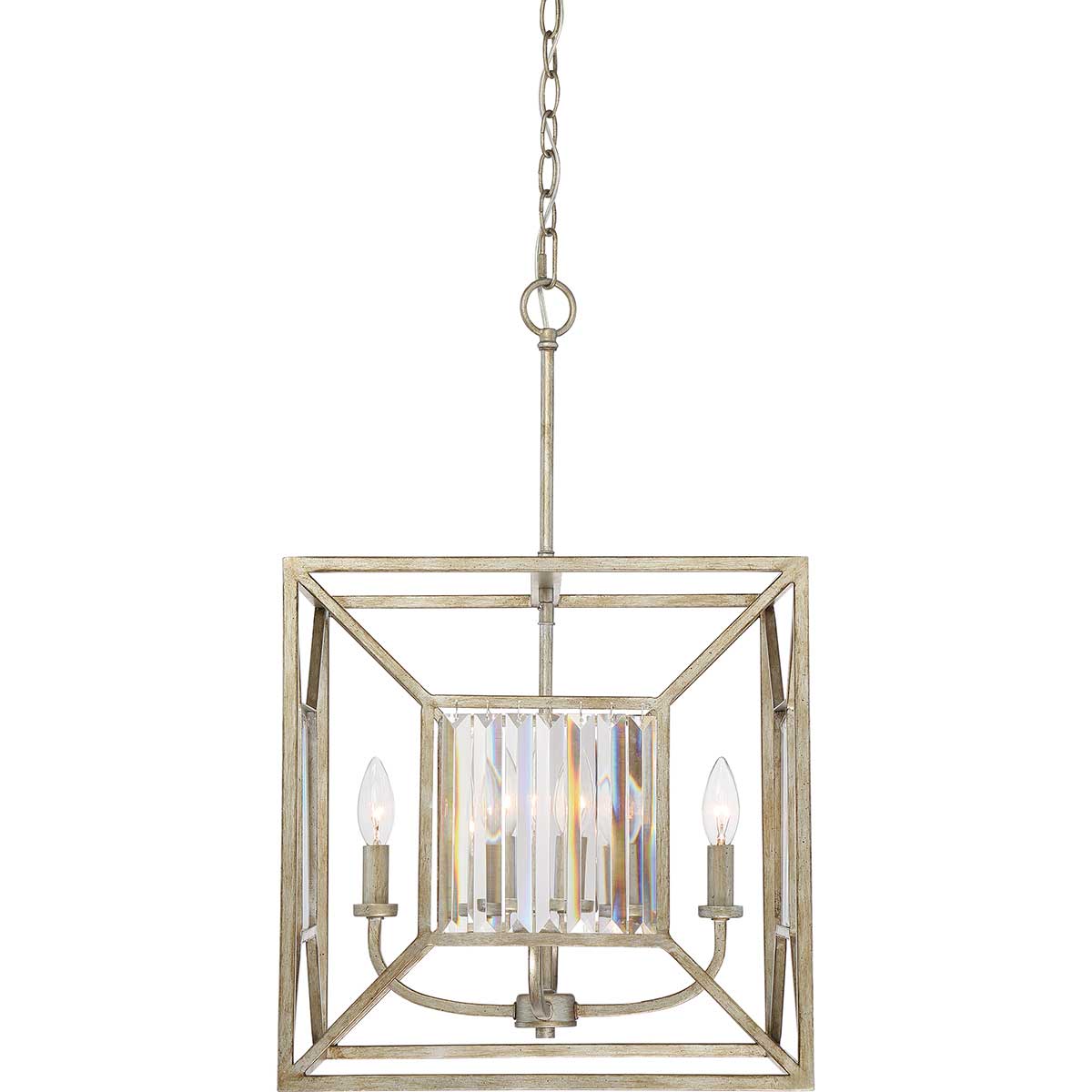 Quoizel Pendant from the Lakeside range. Lakeside 4 Light Square Pendant Product Code = QZ-LAKESIDE4-P-B
