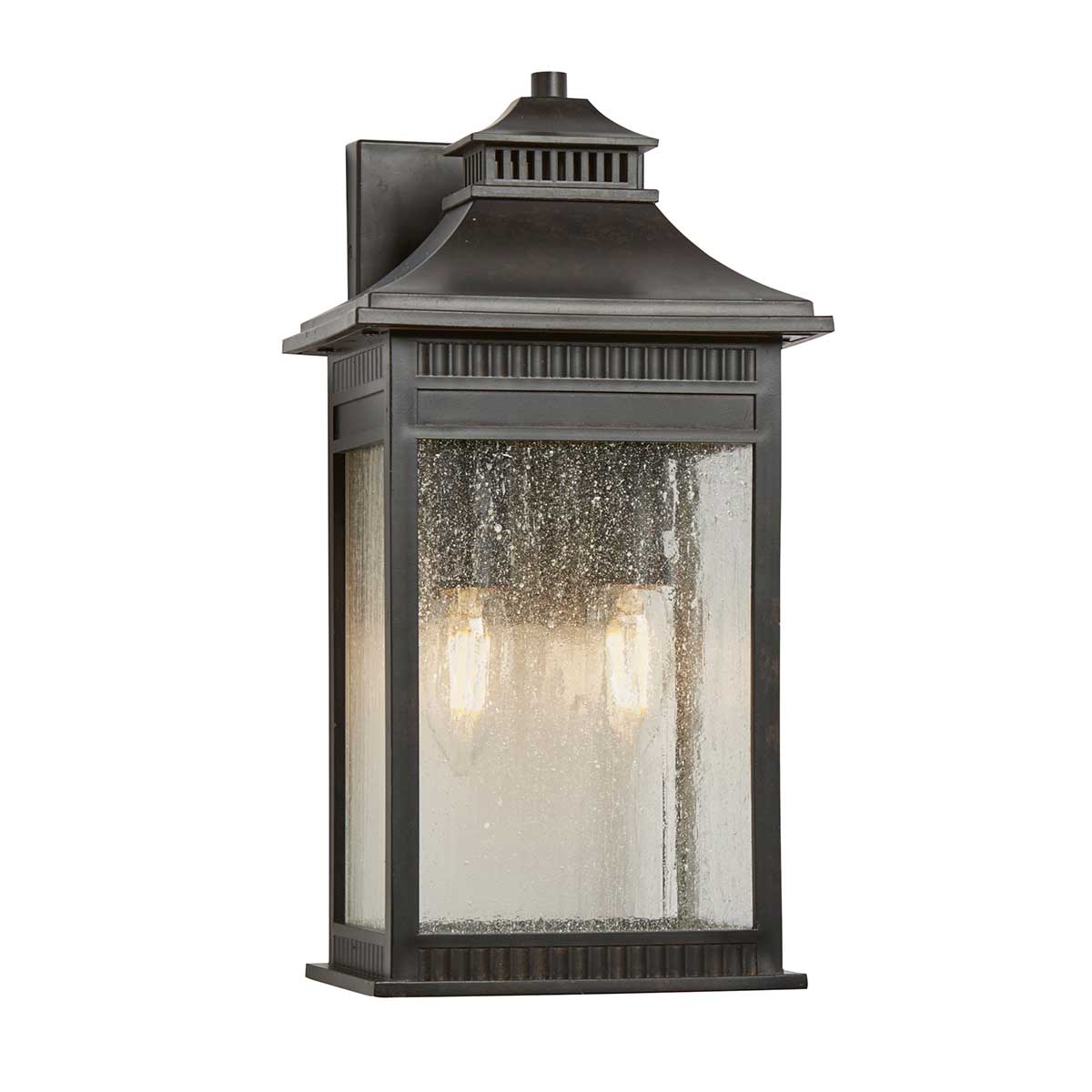 Quoizel Outdoor Wall Light from the Livingston range. Livingston 2 Light Medium Wall Lantern Product Code = QZ-LIVINGSTON2-M