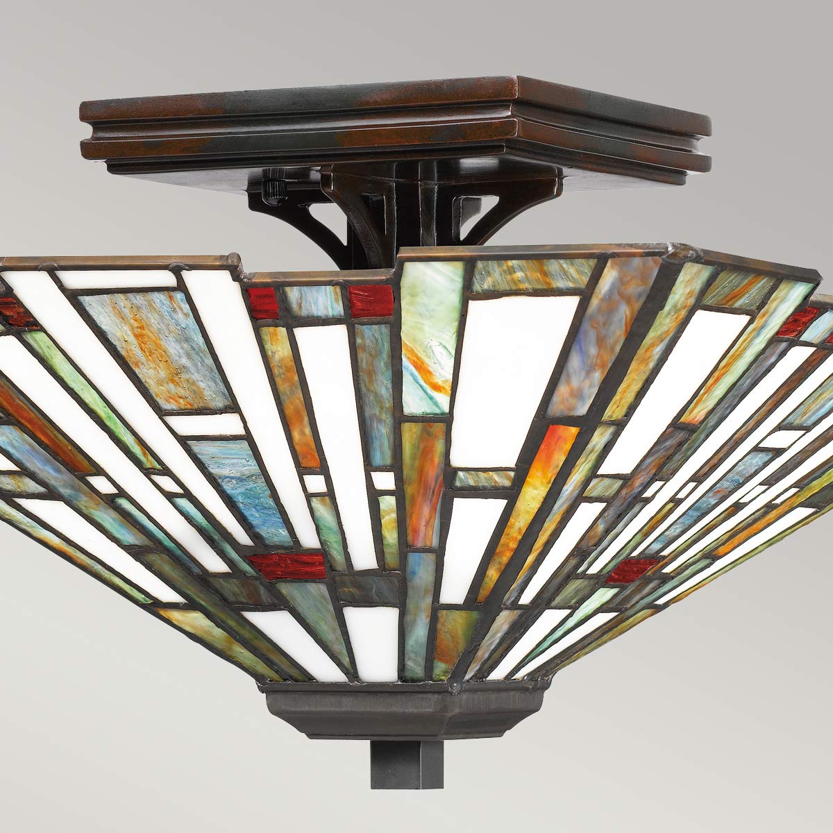 Quoizel Ceiling Flush from the Maybeck range. Maybeck 2 Light Flush Product Code = QZ-MAYBECK-F