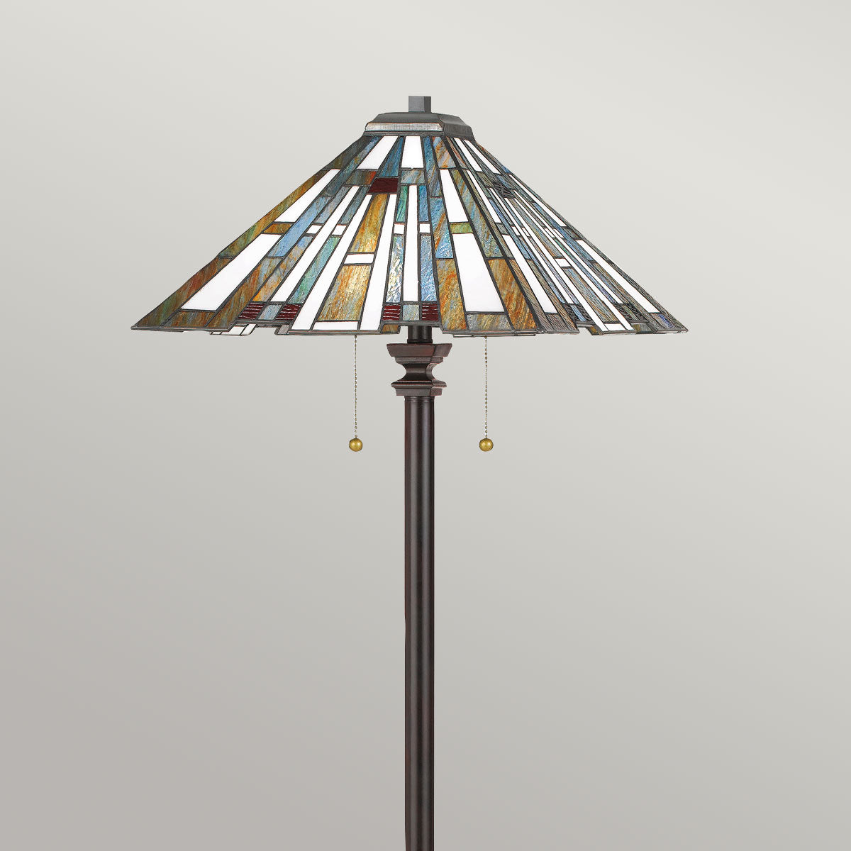 Quoizel Floor Lamp from the Maybeck range. Maybeck 2 Light Floor Lamp Product Code = QZ-MAYBECK-FL