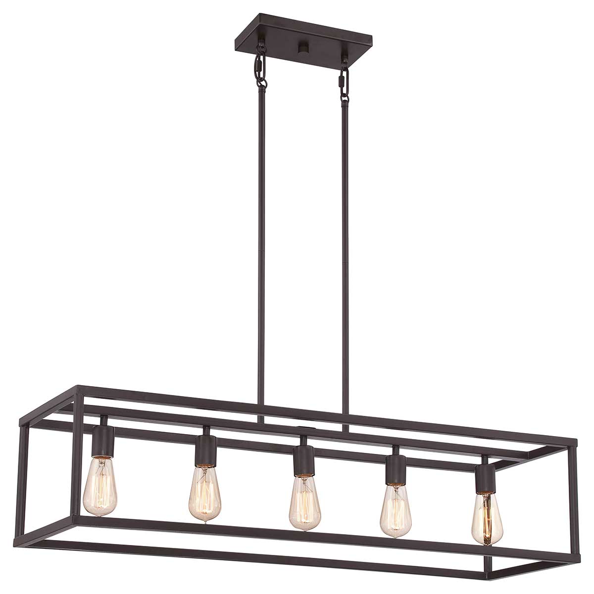 Quoizel Chandelier from the New Harbor range. New Harbor 5 Light Island Chandelier Product Code = QZ-NEW-HARBOR-ISLE
