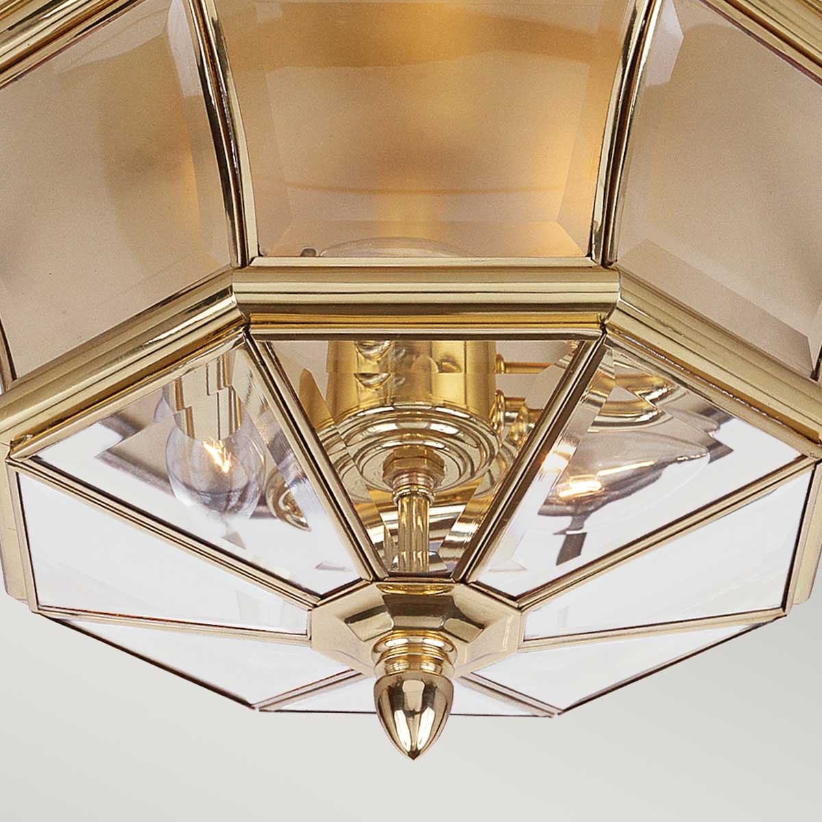 Quoizel Ceiling Flush from the Newbury range. Newbury 3 Light Flush Product Code = QZ-NEWBURY-F-PB